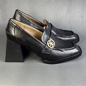 Sam Edelman Quinly Kiltie Block Heel Loafer shoes womens size 9.5